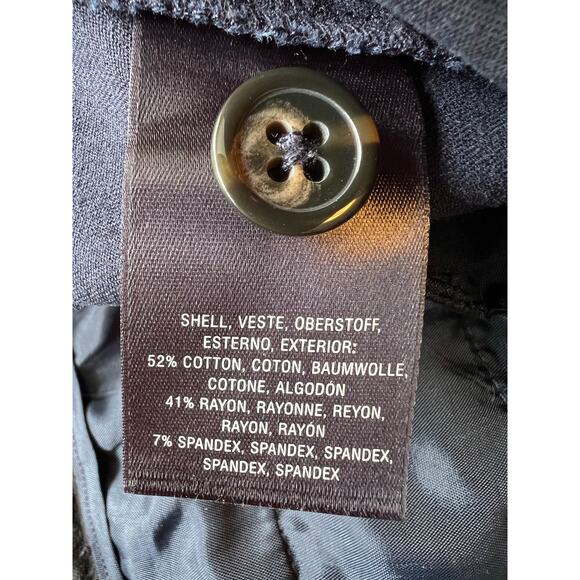 By Anthropologie The Essential Flare Navy Trouser Pants Size: 4 (Small) - Picture 5 of 5